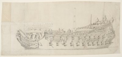 The French Man-O-War Royale Thérèse, 1673 by Willem van de Velde